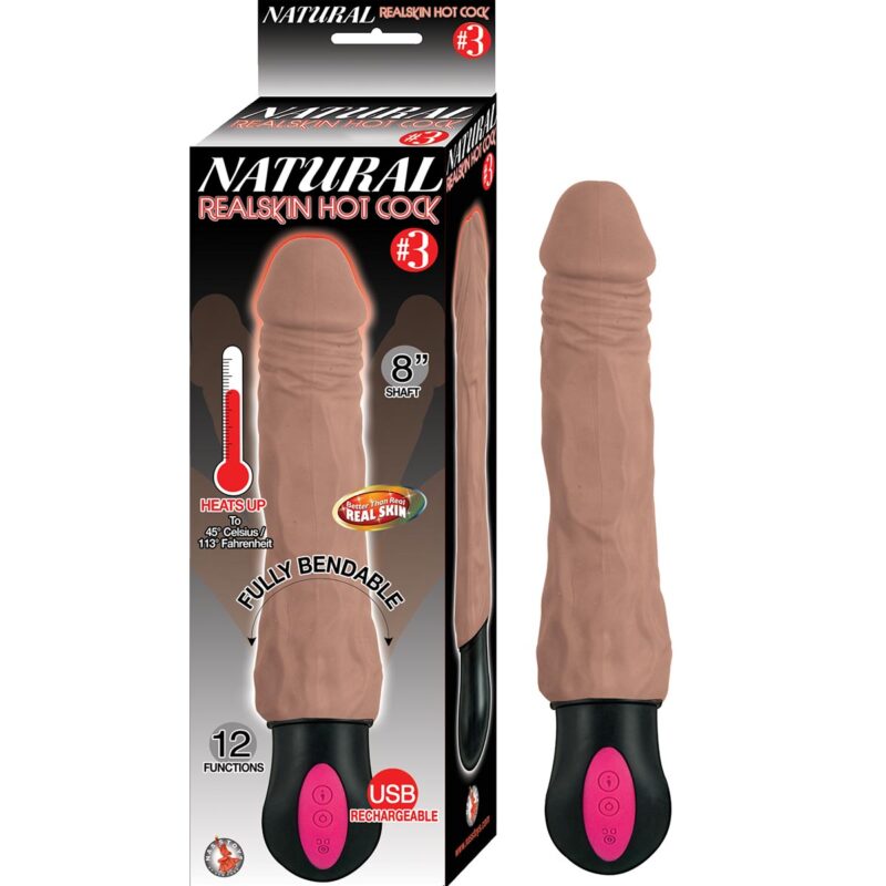 Natural Realskin Hot Cock #3 Chocolate