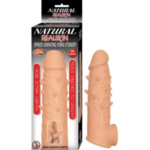 Extension Natural Real Skin Spiked Vibrating Carne