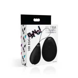 BG10X Vibrating Silicone Egg W/Remote Control - Negro