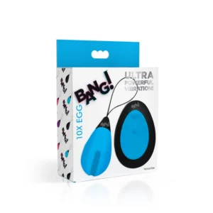 BG10X Vibrating Silicone Egg W/Remote Control-Azul