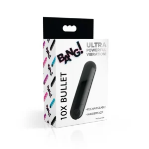 BG 10X Vibrating Metallic Bullet - Negro