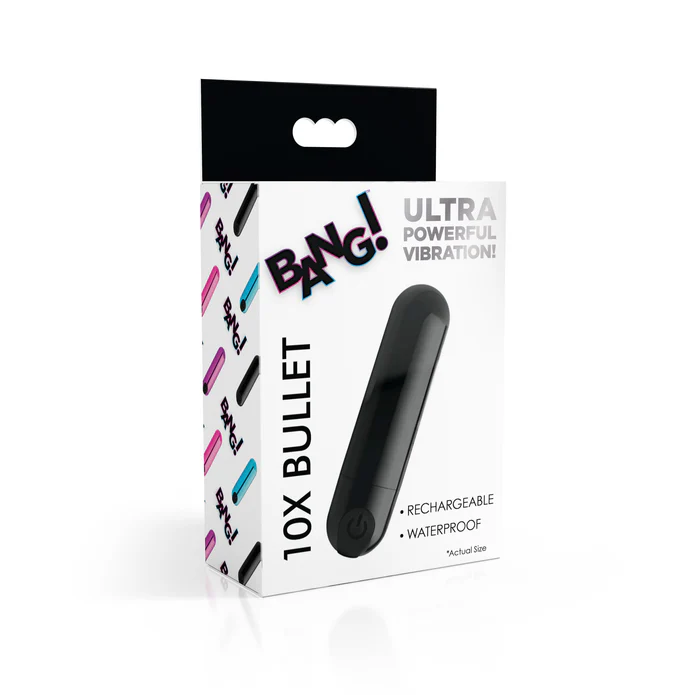 BG 10X Vibrating Metallic Bullet - Negro