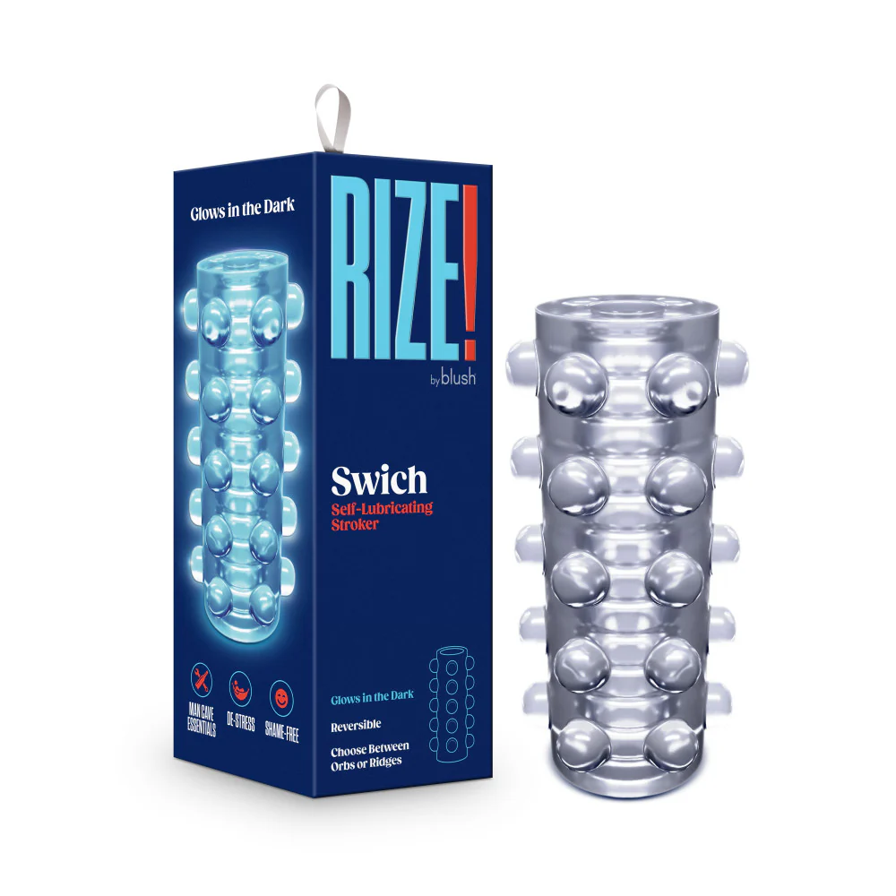 Rize - Swich - Glow in the Dark Self-Lubricating Stroker - Clear