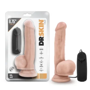Dr. Jay - 8.75 Inch Vibrating Cock with Suction Cup - Vanilla
